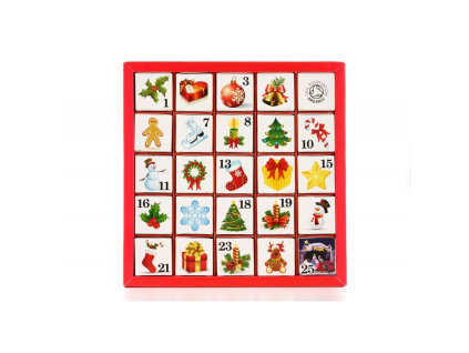 ETS Adventní kalendář - Vánoční ozdoby, 25 pyramidek