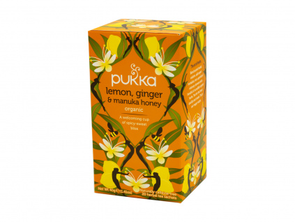 BIO čaj Citron, zázvor, manuka, 20 sáčků, Pukka herbs