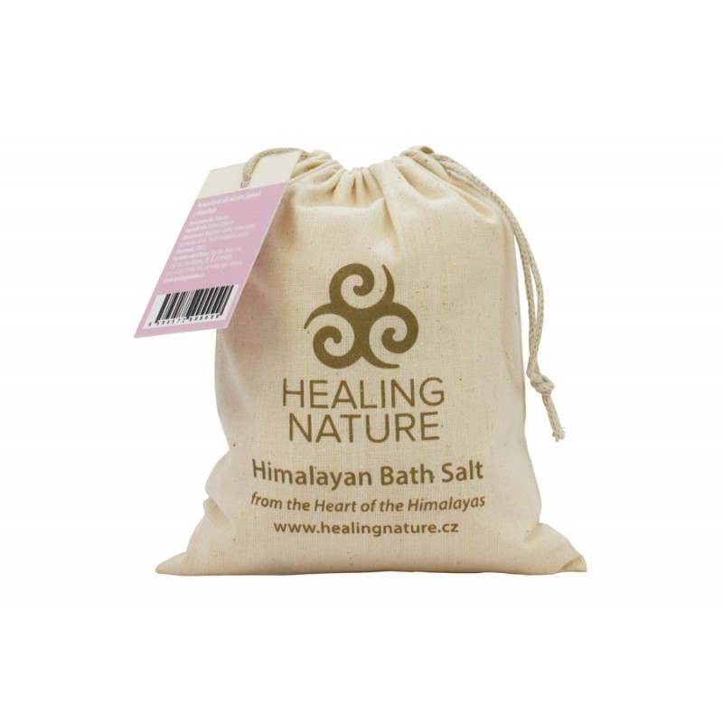 Healing Nature Himálajská koupelová sůl, růžová hrubá, 1 kg, 