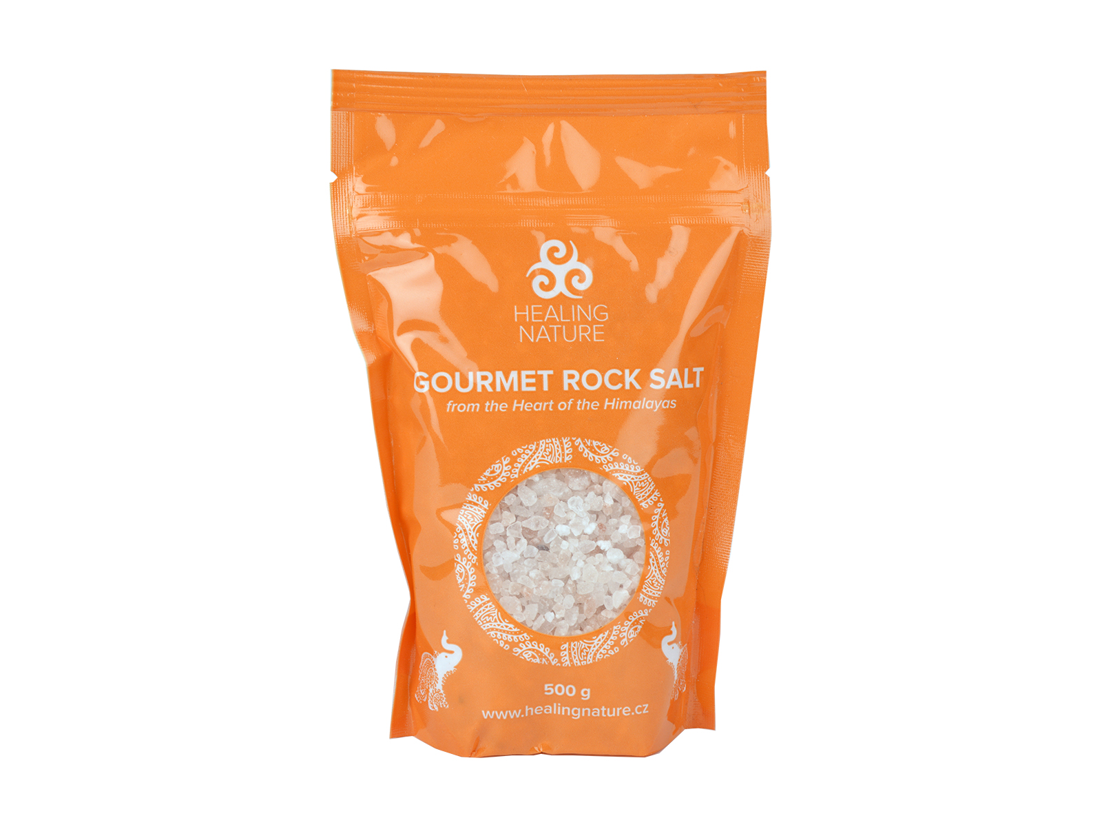 Healing Nature Jídelní himálajská sůl růžová do mlýnku, 500 g, 
