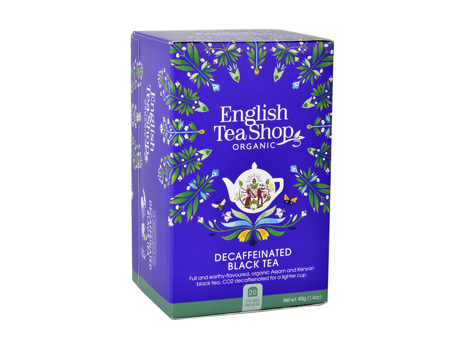 English Tea Shop BIO Bezkofeinový Černý čaj, 20 sáčků,