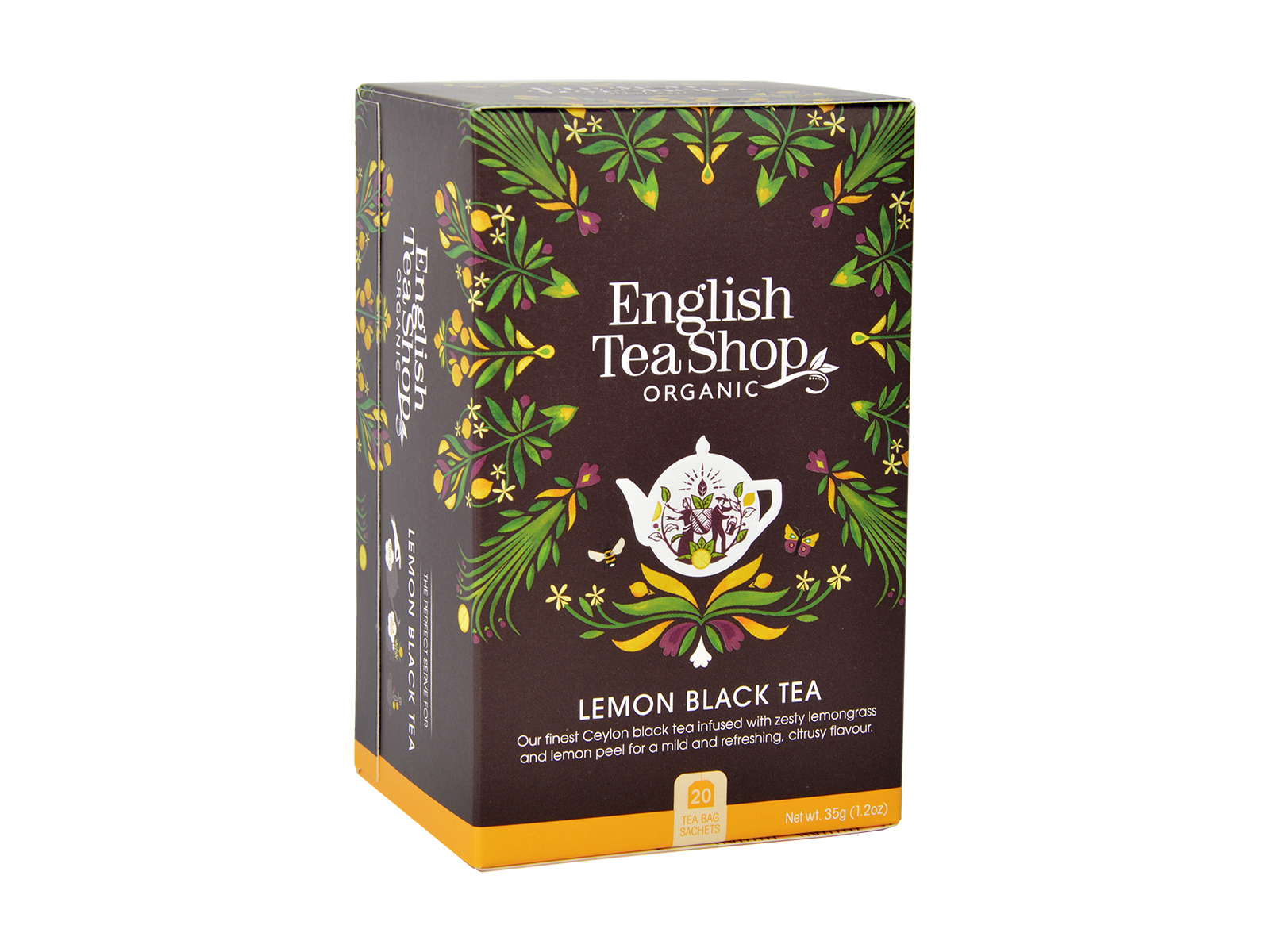 English Tea Shop BIO Černý čaj a citron, 20 sáčků, 
