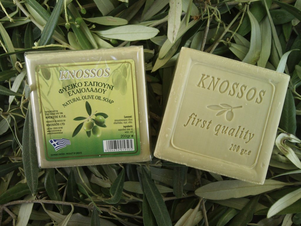 Knossos Mýdlo Čistě olivové bílé, 200 g, 