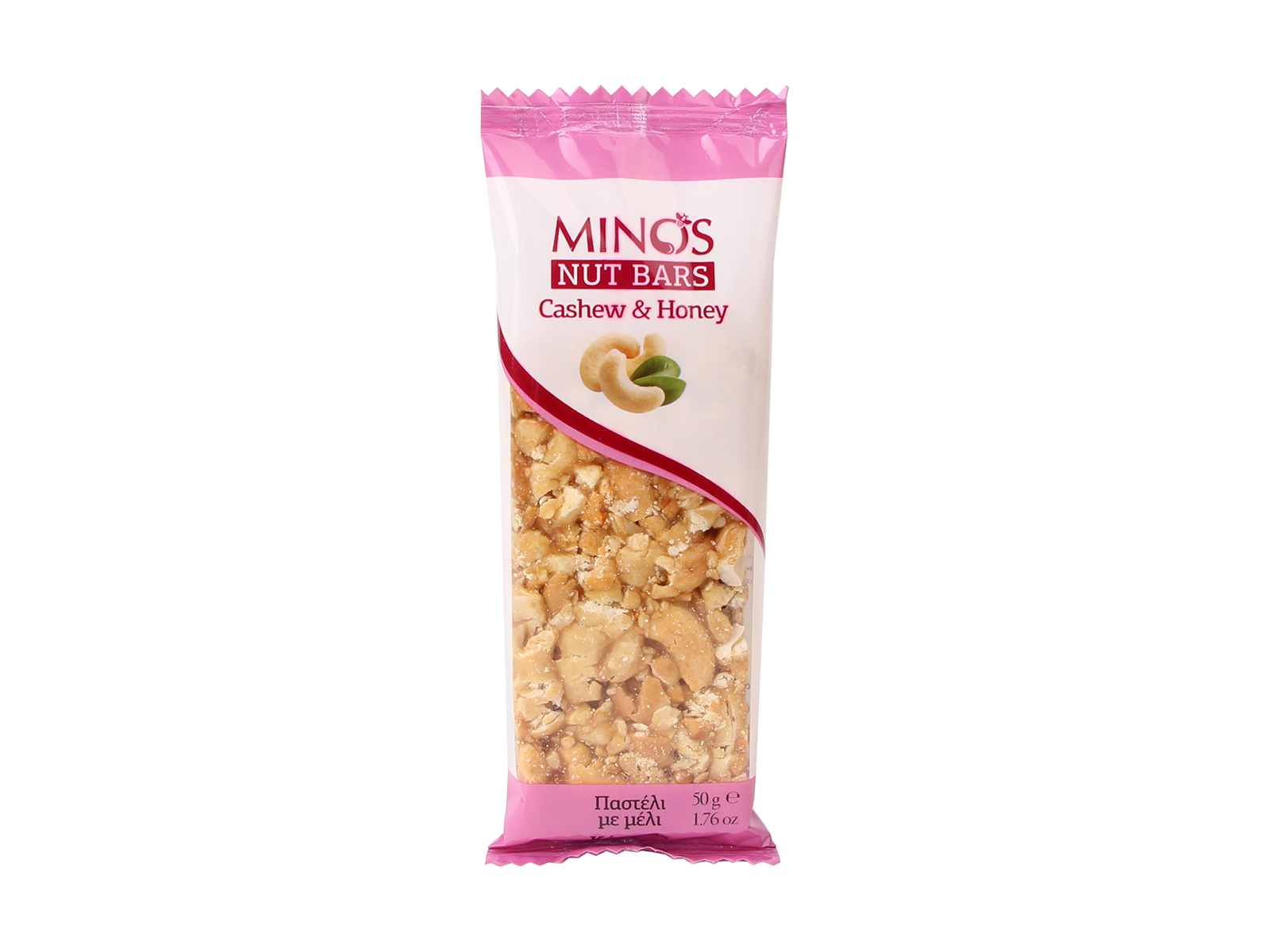 Minos Ořechová tyčinka – Kešu a med, 50 g,