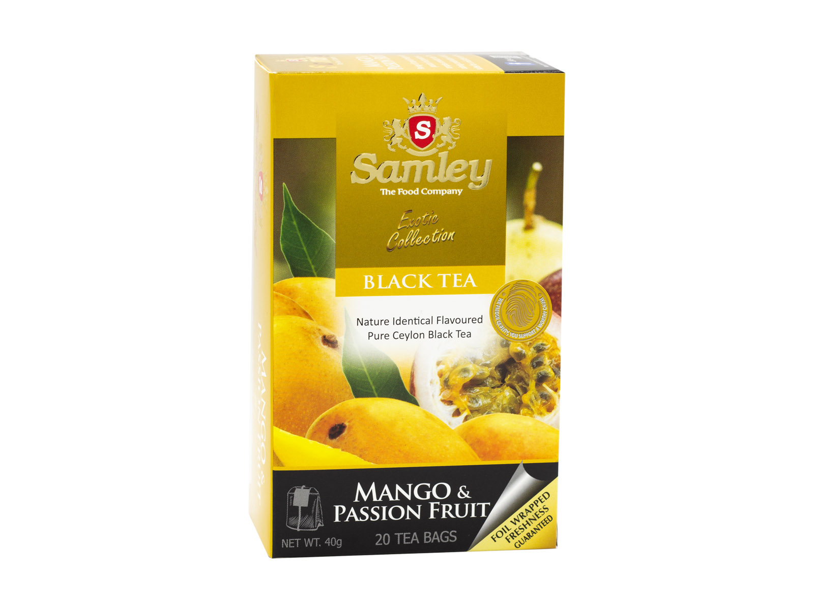 Samley Černý čaj Mango a Marakuja, 20 sáčků, 