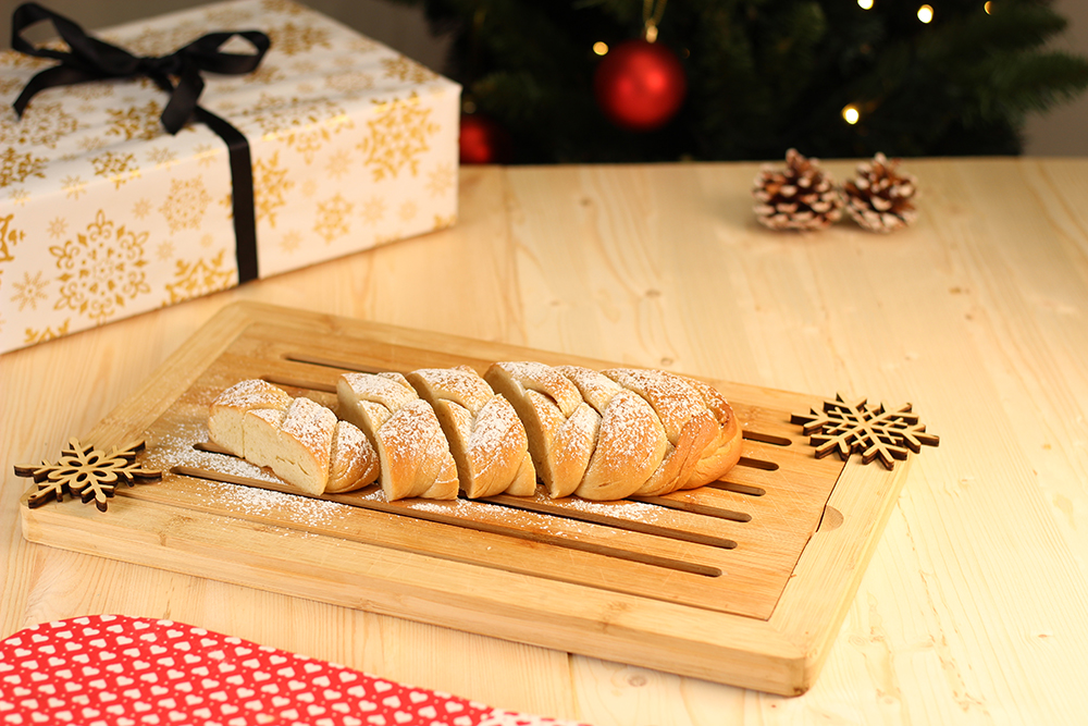 Recept na Vianočku z kysnutého cesta