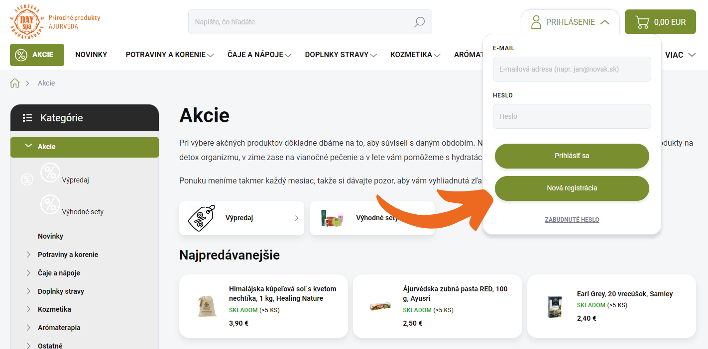 Registrace