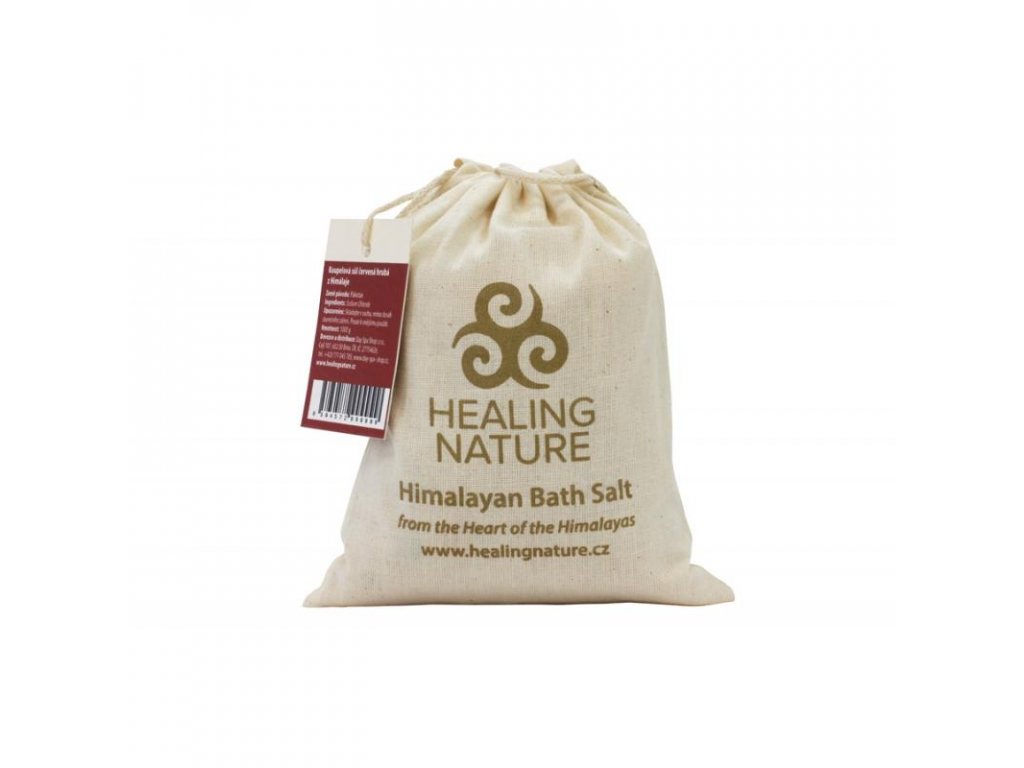 Kúpeľová soľ červená hrubá, 1 kg, Healing Nature