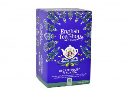 BIO Bezkofeínový čierny čaj, 20 vrecúšok, English Tea Shop