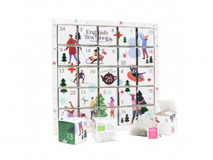 BIO Biely adventný kalendár Puzzle, 25 ks, English Tea Shop