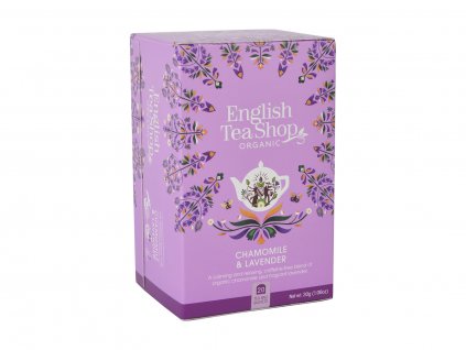 BIO Rumančekový čaj s levanduľou, 20 vrecúšok, English Tea Shop