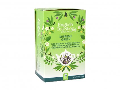 BIO Mix čajov Najlepší zelený, 20 vrecúšok, English Tea Shop