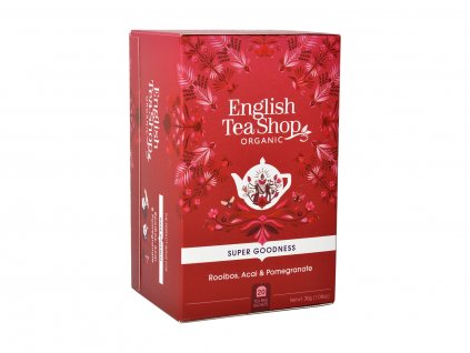 BIO Rooibos, acai a granátové jablko, 20 vrecúšok, English Tea Shop