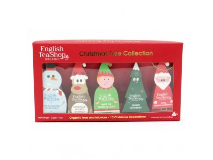 BIO Vianočný čaj - kolekcia vianočný stromček, 10 pyramídiek, English Tea Shop