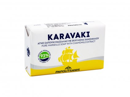 KARAVAKI Mydlo s výťažkom z rumančeka, 125 g, Papoutsanis