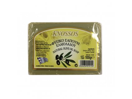 Čisto olivové mydlo zelené, 100 g, Knossos