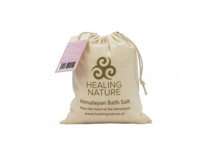 Kúpeľová soľ ružová hrubá, 1 kg, Healing Nature