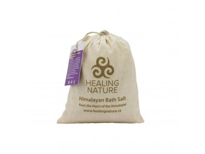 Kúpeľová soľ kvetom levandule, 1 kg, Healing Nature