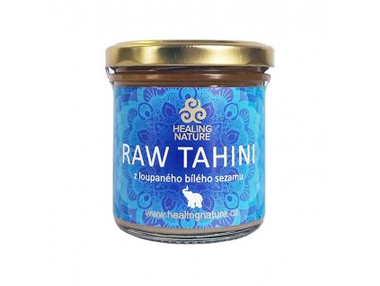 RAW Tahini z lúpaného bieleho sezamu, 165 ml, Healing Nature