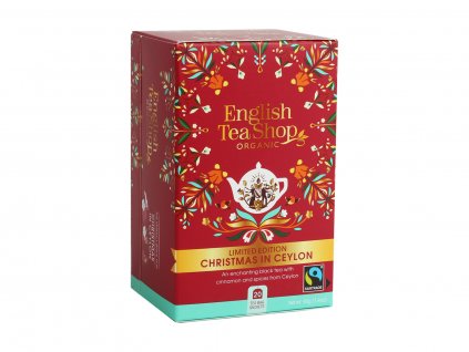 BIO Vianoce na Cejlóne - Čierny korenený čaj, 20 vrecúšok, English Tea Shop