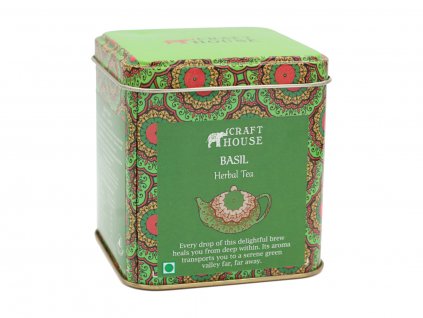 Zelený čaj s bazalkou Tulsi, 15 vrecúšok, Craft House