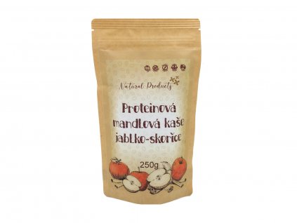 Proteínová mandľová kaša jablko-škorica, 250 g, Natural Products