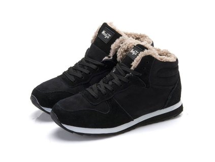 Dámske členkové zimné topánky - (Farba Čierna, Veľkosť 35)
