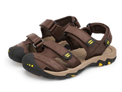42218 panske moderne sandale farba tmavo hneda velkost 39