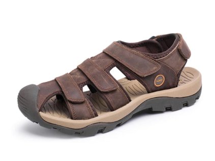42293 panska outdoorova obuv sandale edward farba tmavo hneda velkost 39