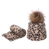 46910 damska leopardi ciapka s salom farba bezova