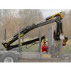 K.T.S Hydraulická ruka za traktor 6,4 M s hydraulicky sklopnými  nohami