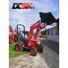 Traktor TYM T255 s čelným nakladačom a medzinápravovou kosou 150cm