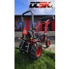 Traktor TYM T255 s čelným nakladačom a medzinápravovou kosou 150cm