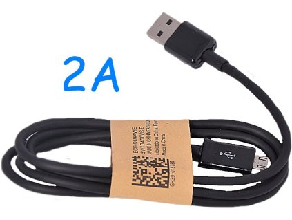 Univerzální USB-MICRO USB kabel 2A Black (2000mA)