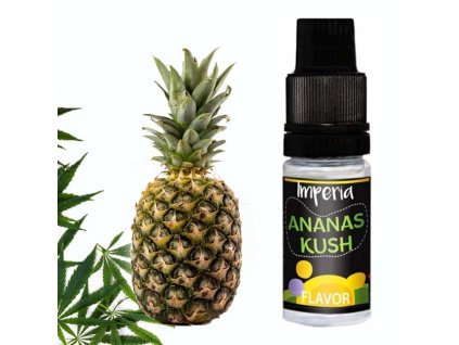 Příchuť IMPERIA Black Label 10ml Pineapple Kush (Ananas s konopím)