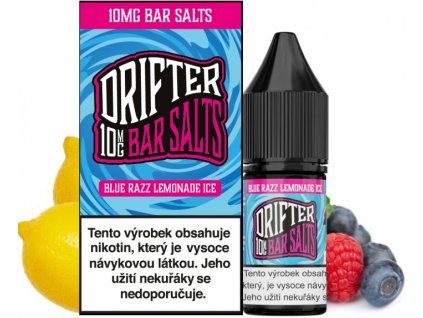 liquid drifter bar salts blue razz lemonade ice 10ml 10mg