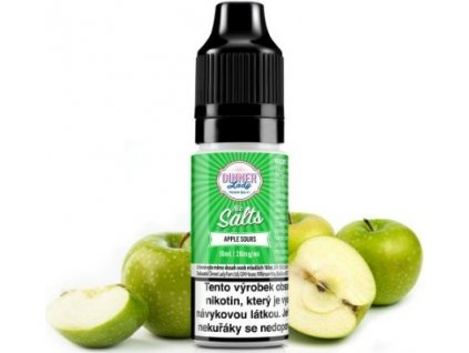 liquid dinner lady nic salt apple sours 10ml 20mg