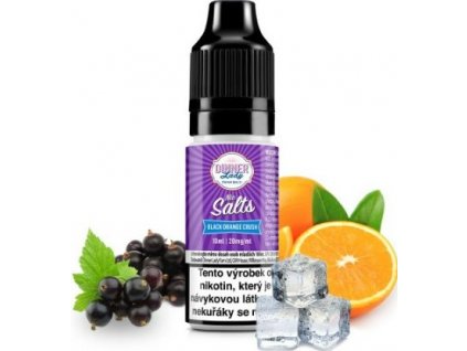 liquid dinner lady nic salt black orange crush 10ml 20mg