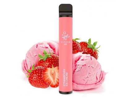 8809 elf bar 600 elektronicka cigareta strawberry ice cream 20mg