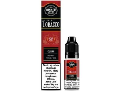 liquid dinner lady bar salts tobacco cuban tobacco 10ml 20mg