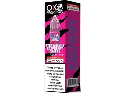 liquid oxva ox passion salts strawberry raspberry cherry 10ml 10mg
