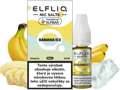 liquid elfliq nic salt banana ice 10ml 20mg