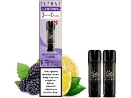elf bar elfa pods cartridge 2pack blackberry lemon 20mg 2pack
