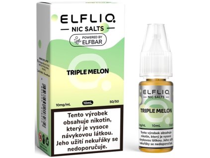 liquid elfliq nic salt triple melon 10ml 10mg