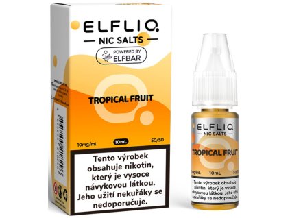 liquid elfliq nic salt tropical fruit 10ml 10mg