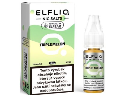 liquid elfliq nic salt triple melon 10ml 20mg