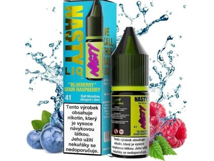 liquid nasty liq salt blueberry sour raspberry 10ml 10mg boruvka malina
