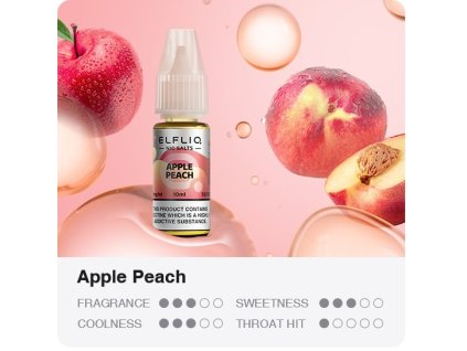 liquid elfliq nic salt apple peach 10ml 10mg
