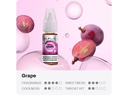liquid elfliq nic salt grape 10ml 10mg