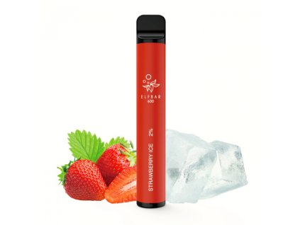 Elf Bar 600 elektronická cigareta Strawberry Ice (mg 20 mg)